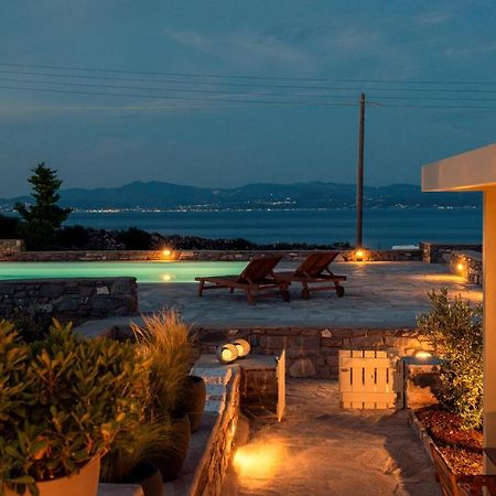Kallirroe Deluxe Villa With Sea View And Pool Chrisi Akti  Extérieur photo