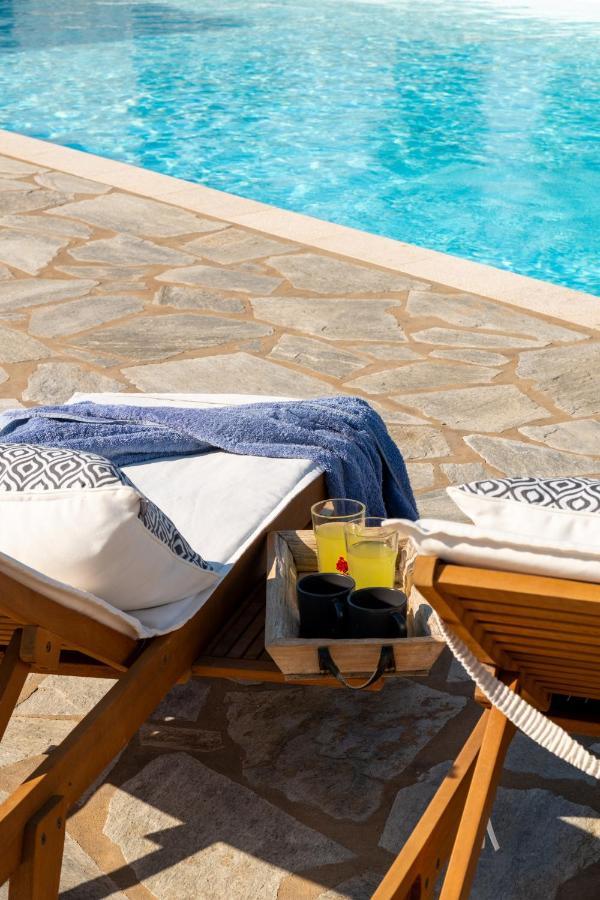 Kallirroe Deluxe Villa With Sea View And Pool Chrisi Akti  Extérieur photo